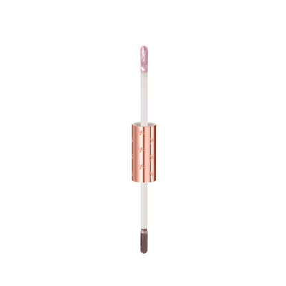 Naj Oleari Beauty - Makeup - Shiny Duo Liquid Eyeshadow 02-Grigio-&-Rosa 02-Grigio-&-Rosa