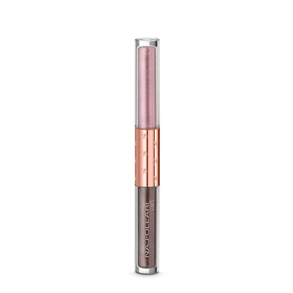 Naj Oleari Beauty - Makeup - Shiny Duo Liquid Eyeshadow 02-Grigio-&-Rosa 02-Grigio-&-Rosa