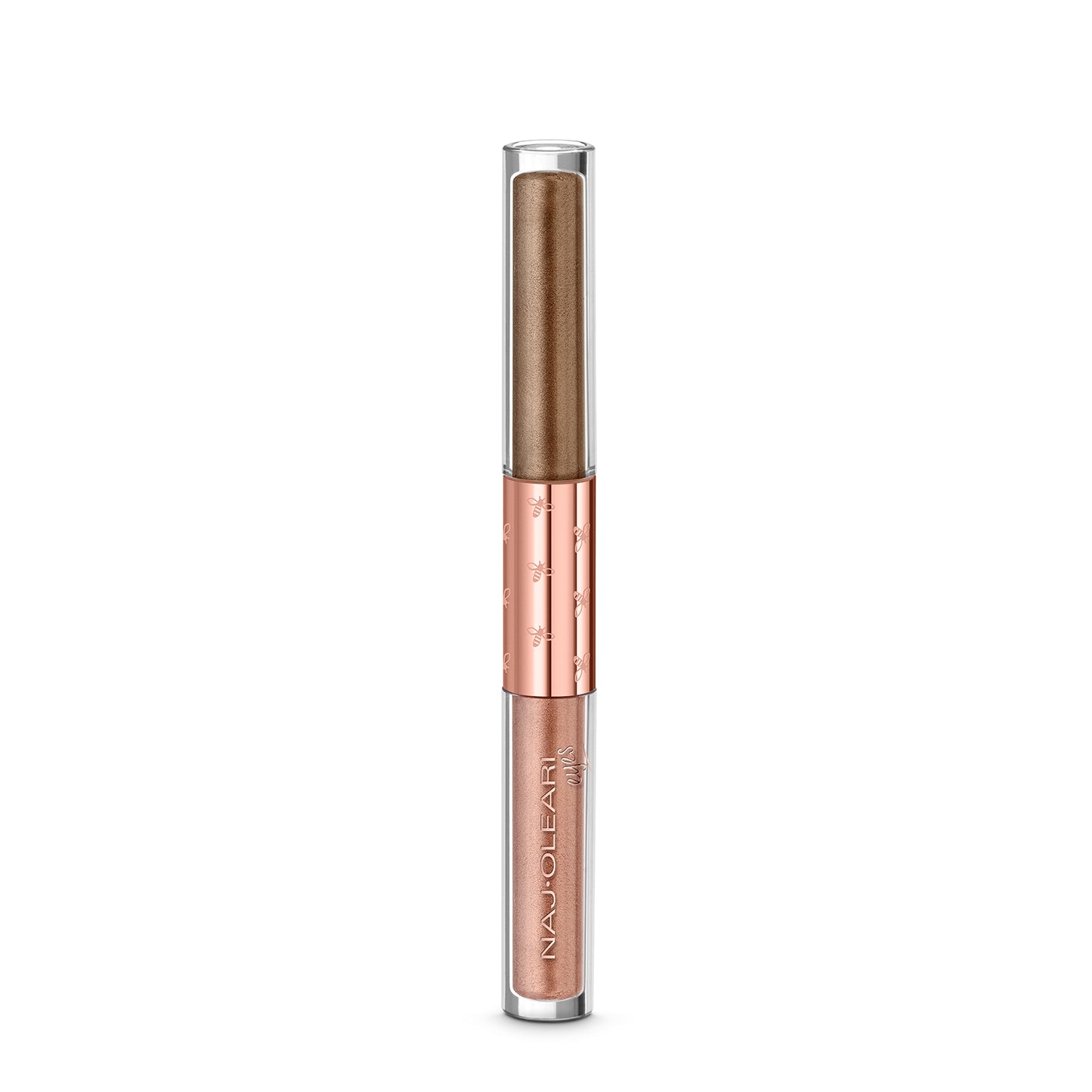Naj Oleari Beauty - Makeup - Shiny Duo Liquid Eyeshadow 03-Marrone-&-Bronzo 03-Marrone-&-Bronzo
