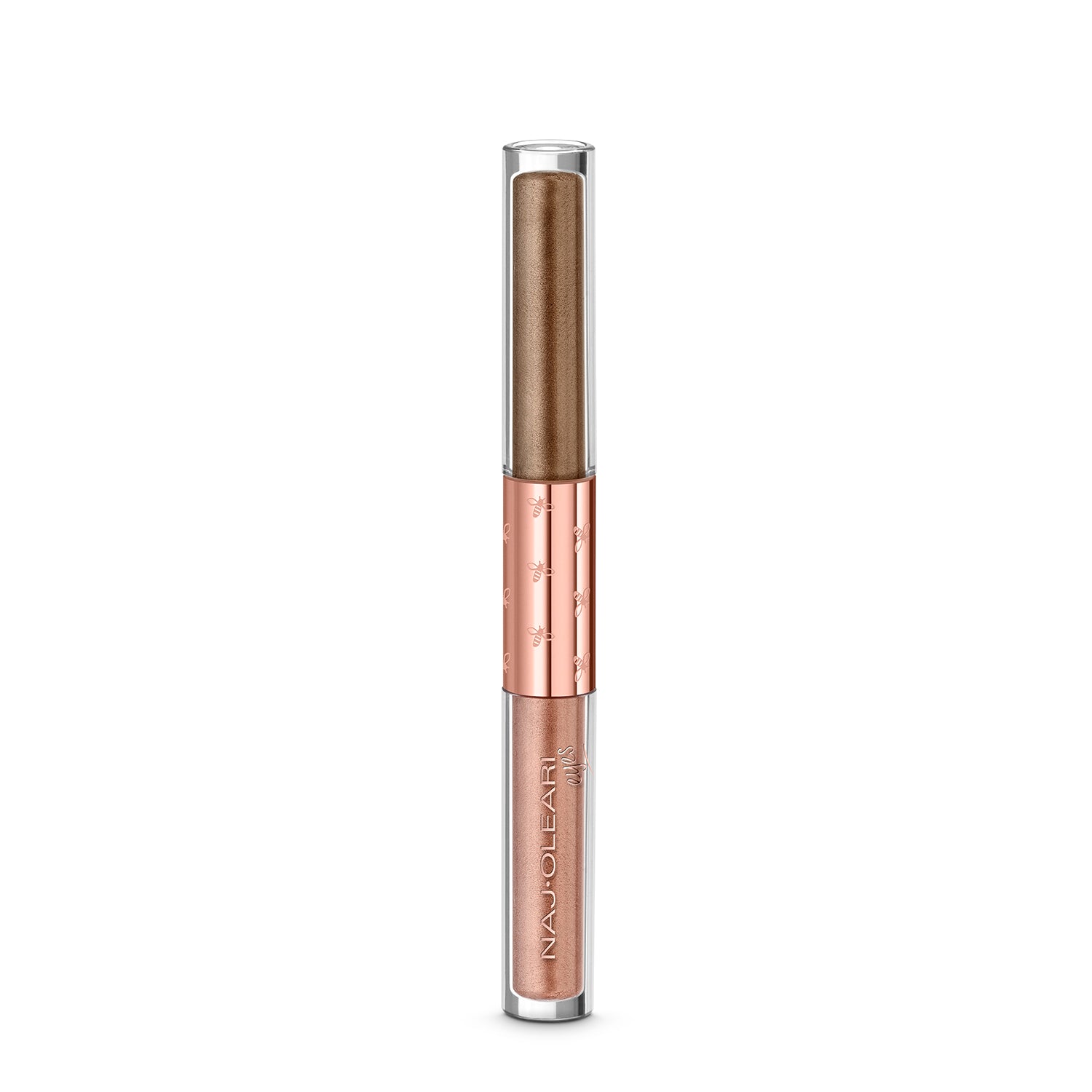 Naj Oleari Beauty - Makeup - Shiny Duo Liquid Eyeshadow 03-Marrone-&-Bronzo 03-Marrone-&-Bronzo
