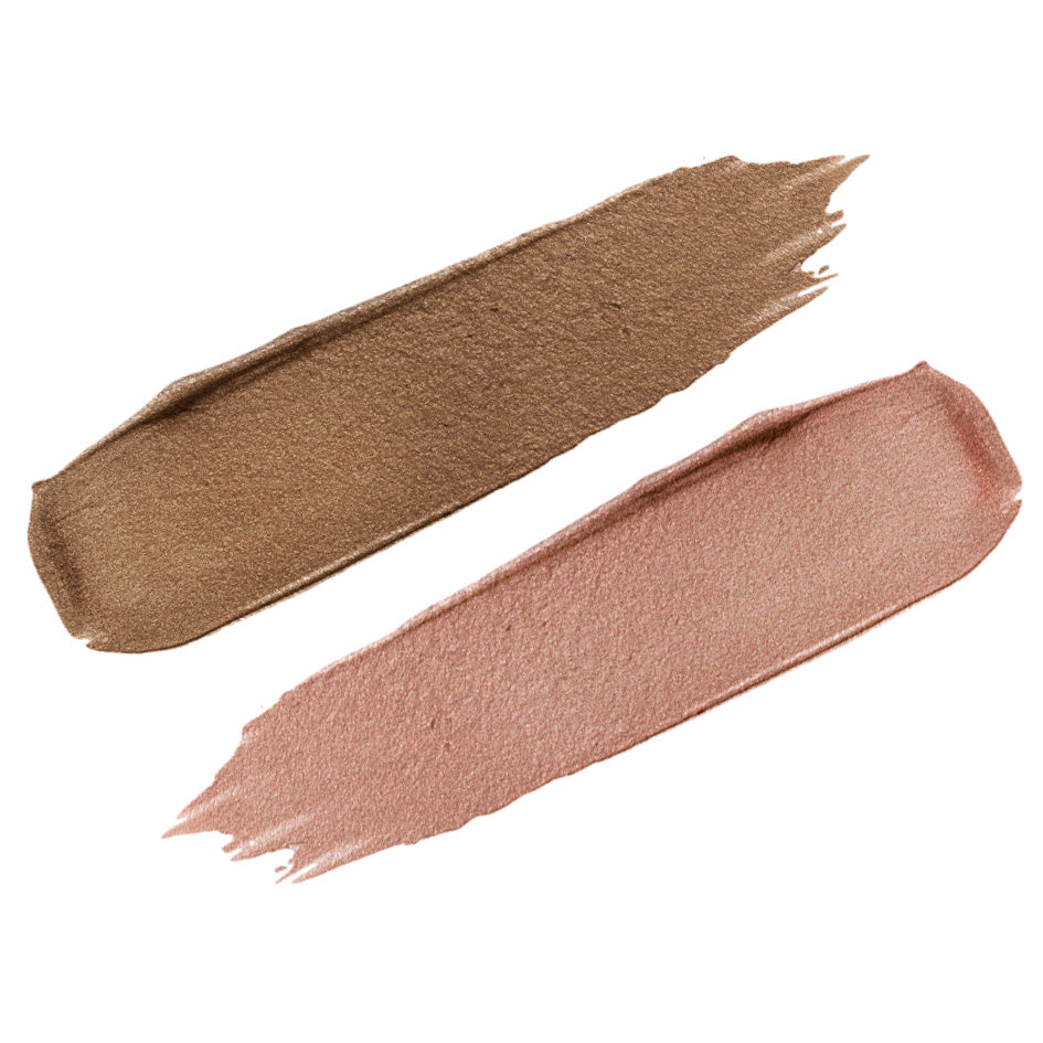 Naj Oleari Beauty - Makeup - Shiny Duo Liquid Eyeshadow 03-Marrone-&-Bronzo 03-Marrone-&-Bronzo