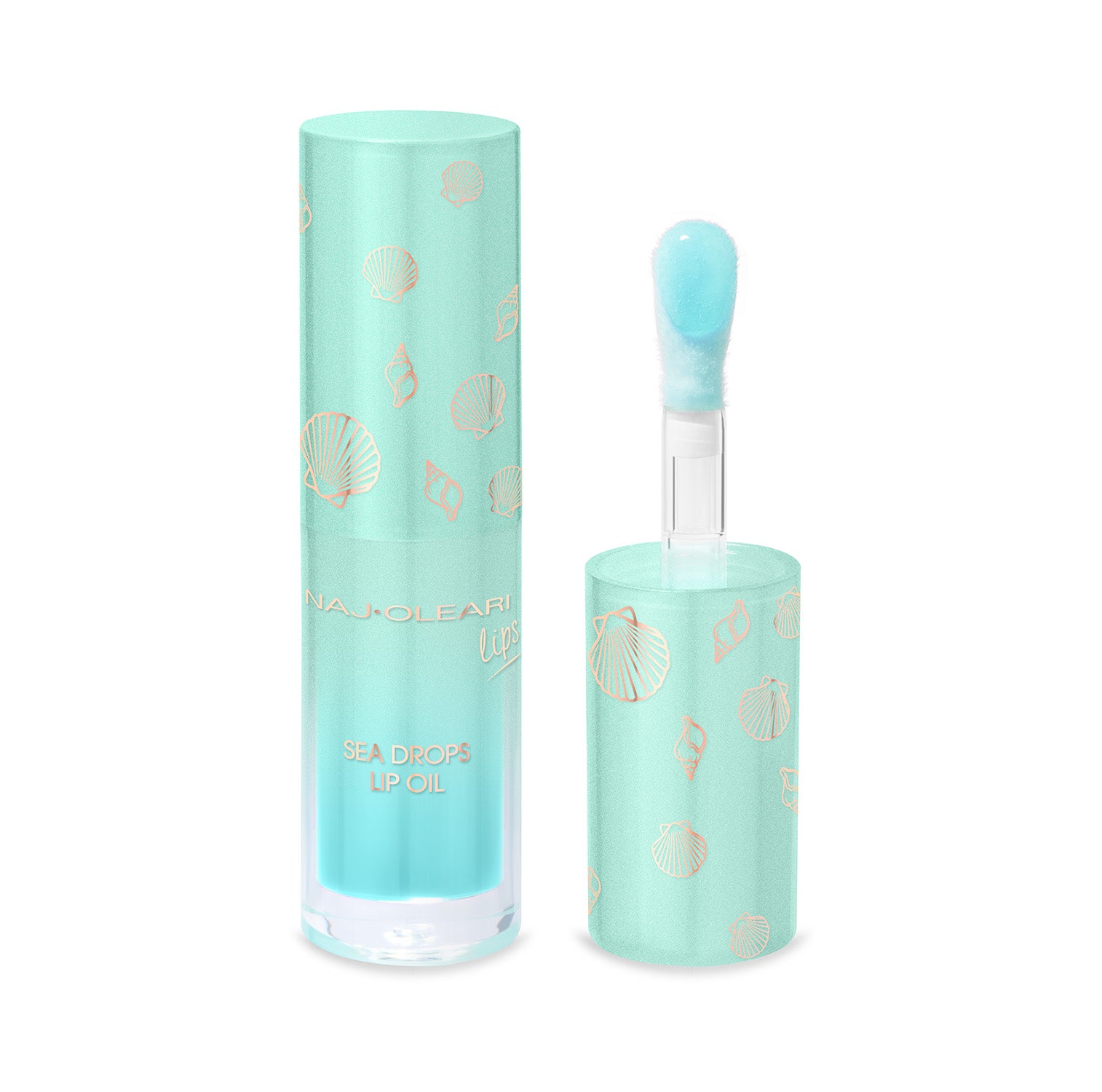 Naj Oleari Beauty - Makeup - Sea Drops Lip Oil 01-Blue-Lagoon 01-Blue-Lagoon